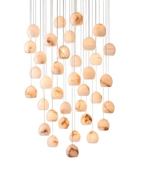 Lazio 36-Light Round Multi-Drop Pendant