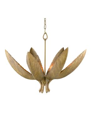 Bird of Paradise Brass Chandelier
