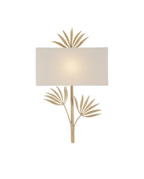 Calliope Coco Cream Wall Sconce - White Shade