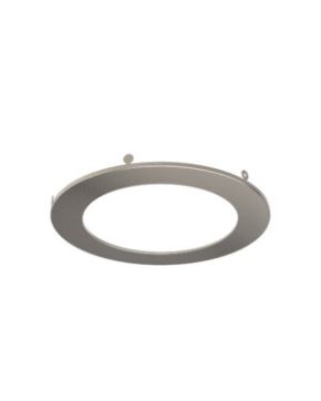6in Trim Round, Satin Nickel
