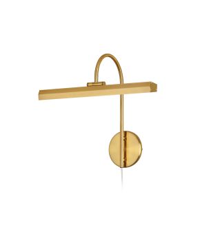 24W Picture Light Aged Brass Finish