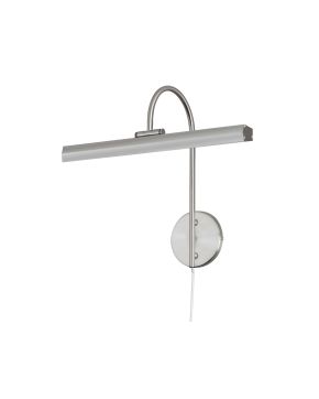 24W Picture Light Satin Chrome Finish