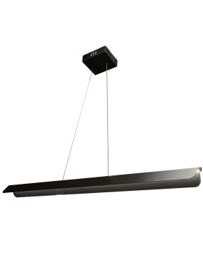 30W Pendant Matte Black with Metal Shade