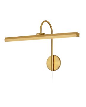 30W Picture Light Aged Brass Finish