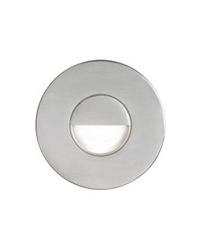 120VAC input, Ø88xH82mm, 2700K, 3.3W IP65, Brushed Aluminum Wall LED Light.