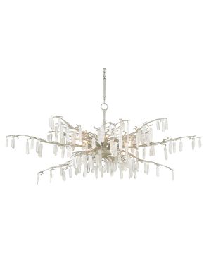Forest Dawn Silver Chandelier