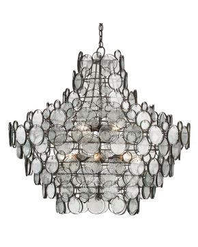 Galahad Large Recycled Glass Chandelier