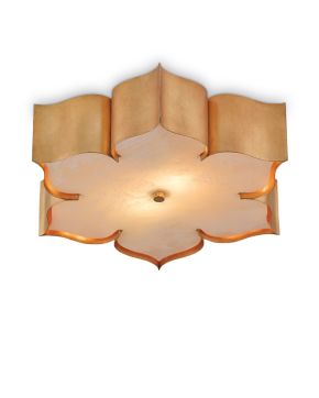 Grand Lotus Gold Flush Mount