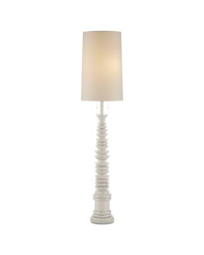 Malayan White Floor Lamp