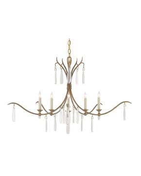 Marshallia Small Brass Chandelier