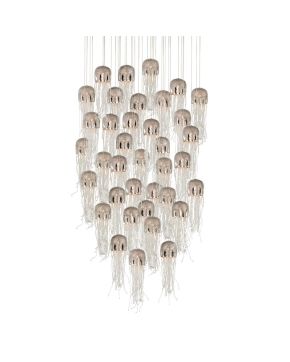 Medusa 36-Light Round Multi-Drop Pendant