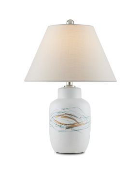 Oculus White Table Lamp