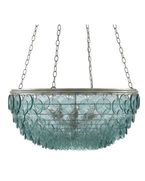 Quorum Small Recycled Glass Chandelier