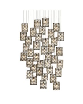 Regatta 36-Light Round Multi-Drop Pendant