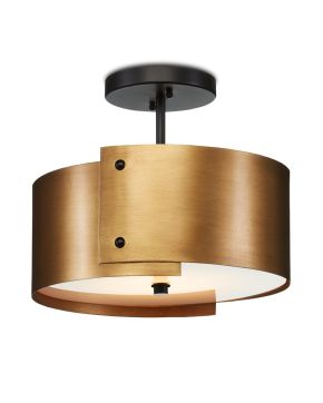 Ritsu Brass Semi-Flush Mount