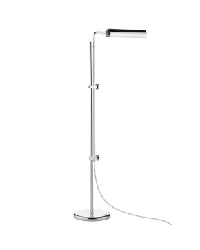 Satire Nickel Floor Lamp