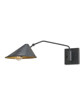 Serpa Black Single Swing-Arm Wall Sconce
