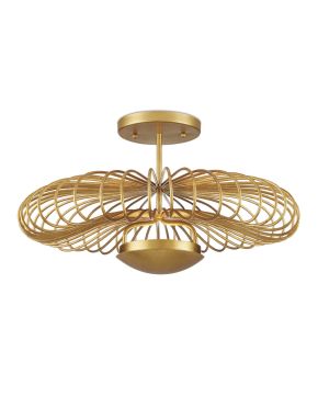 Sheereen Gold Semi-Flush Mount