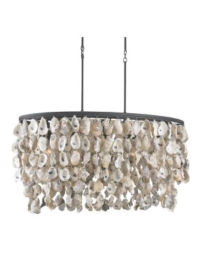 Stillwater Oyster Shell Oval Chandelier