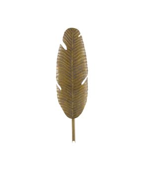 Tropical Brass Leaf Wall Sconce