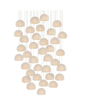 Virtu 36-Light Round Multi-Drop Pendant