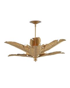 Tropical Gold Semi-Flush Mount