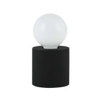 1 Light Incandescent Table Lamp Matte Black 